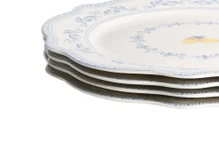 Sæt med 12 stykker service LOVAGE Porcelæn Hvid
