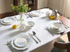 Sæt med 24 stykker service LOVAGE Porcelæn Hvid