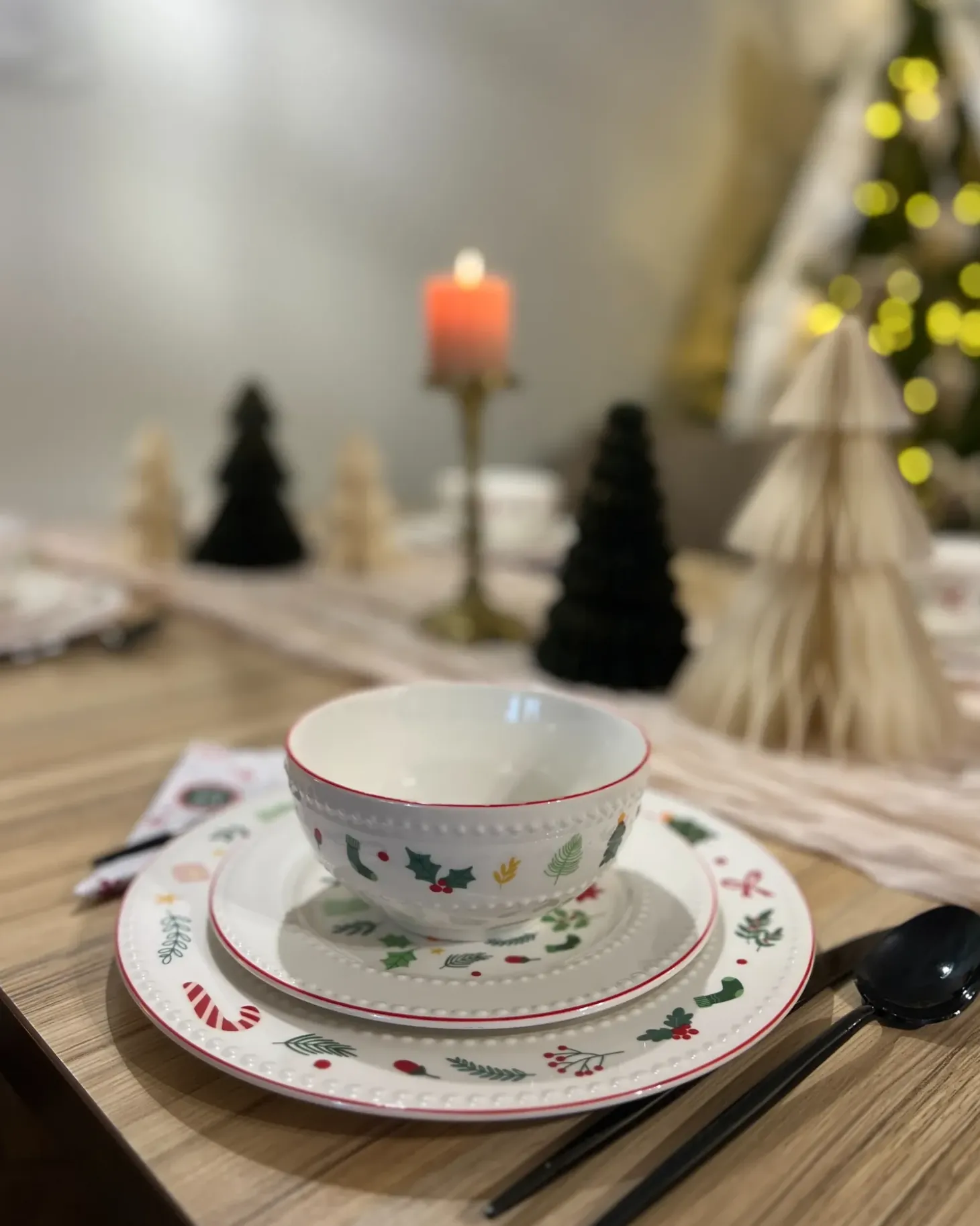 Sæt med 12 stykker service SAFFRON Porcelæn Hvid