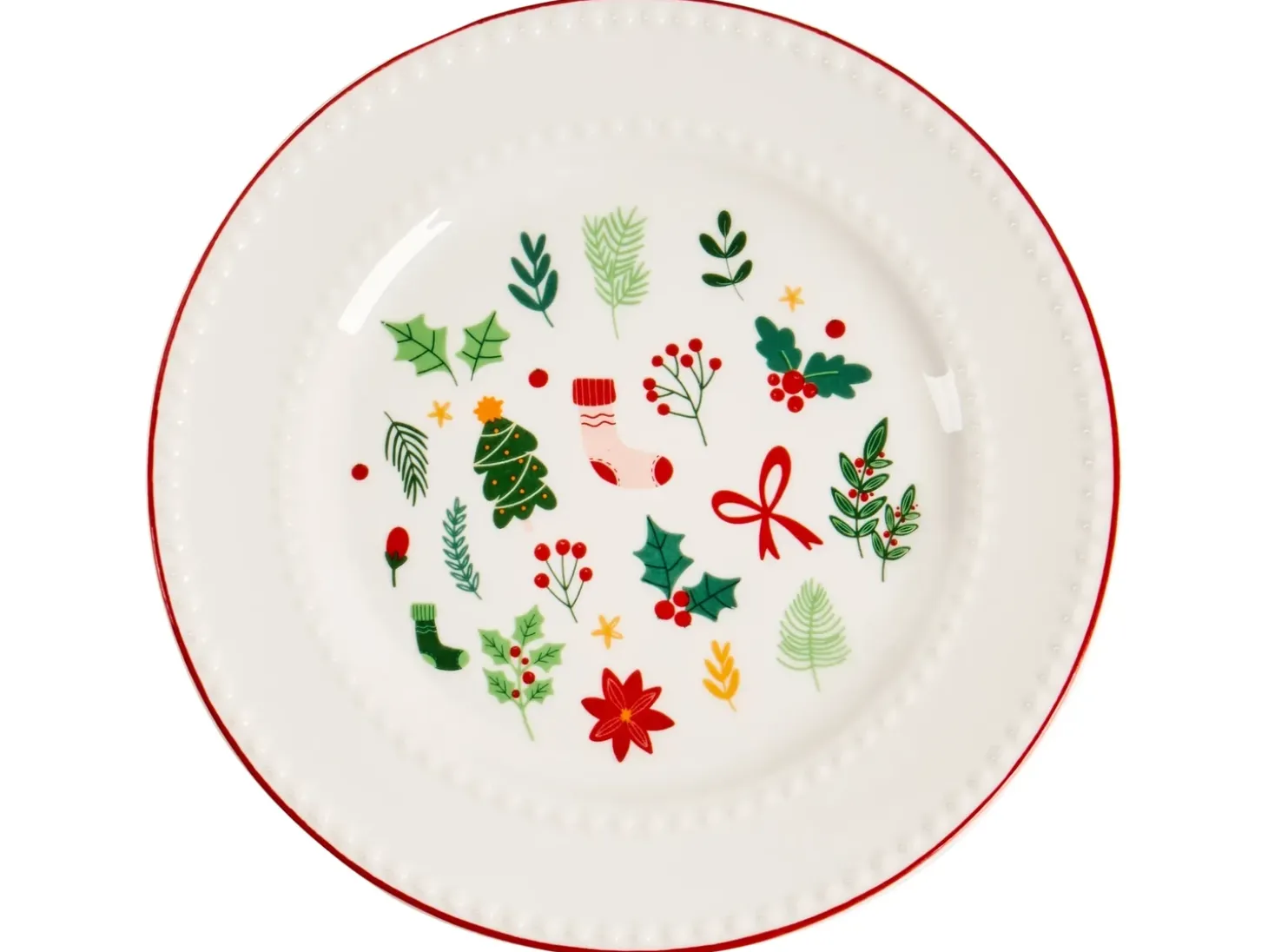 Sæt med 12 stykker service SAFFRON Porcelæn Hvid