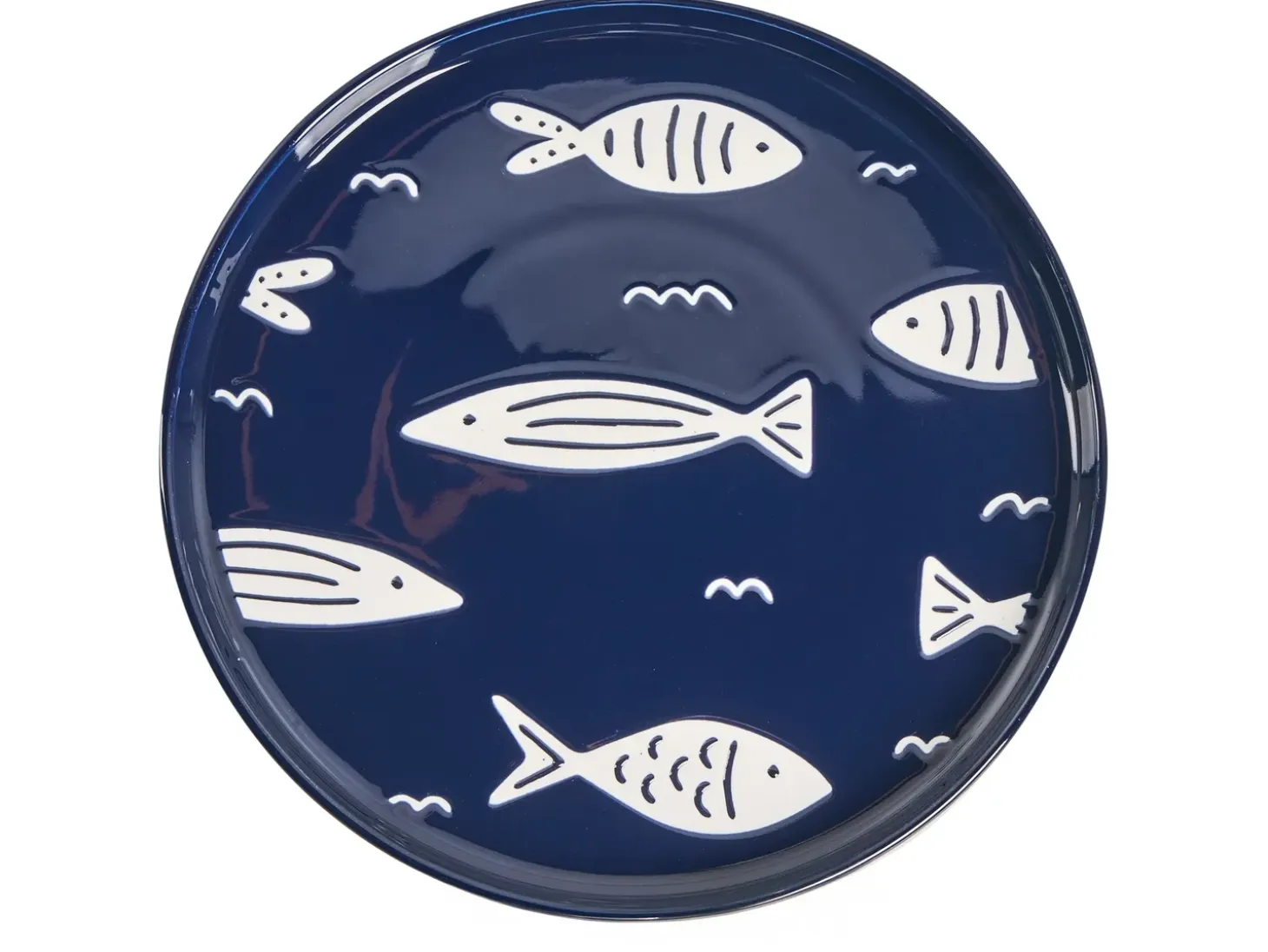 Sæt med 16 stykker spisestel TAMARIND Porcelæn Hvid/blå