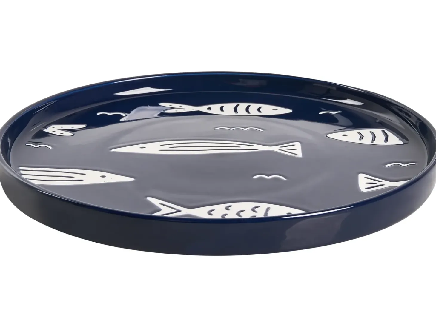 Sæt med 16 stykker spisestel TAMARIND Porcelæn Hvid/blå