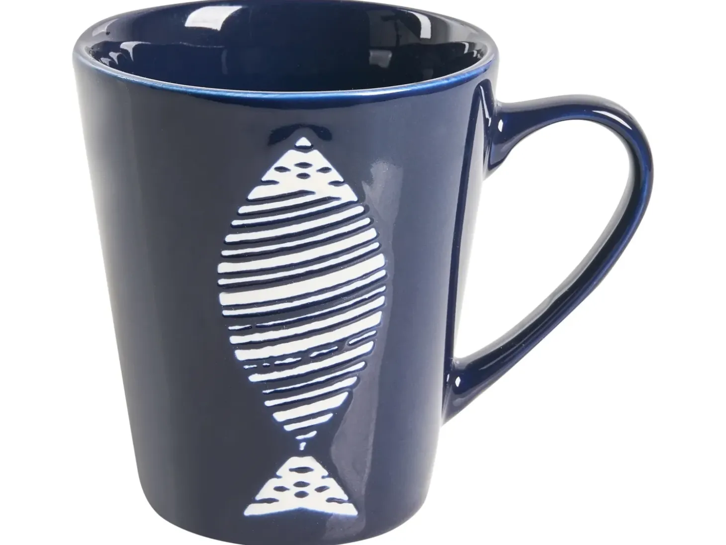 Sæt med 16 stykker spisestel TAMARIND Porcelæn Hvid/blå