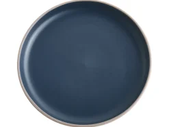 Sæt med 16 stykker spisestel NUTMEG Stentøj Beige/ Blå
