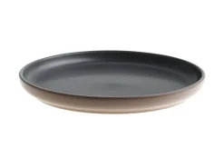 Sæt med 16 stykker spisestel NUTMEG Stentøj Sort/beige