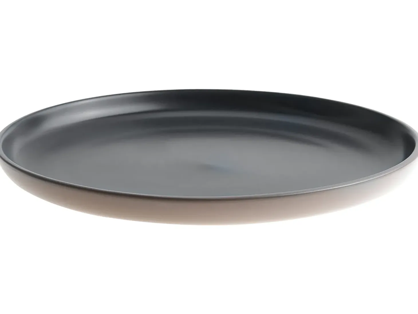 Sæt med 16 stykker spisestel NUTMEG Stentøj Sort/beige