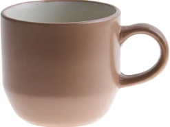Sæt med 16 stykker spisestel NUTMEG Stentøj Brun