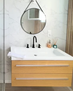 Sæt af badeværelsesmøbler ALMERIA Beige