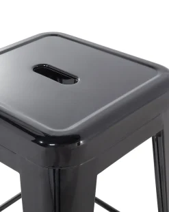 Sæt af 2 barstole CABRILLO Metal Sort