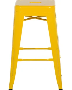 Sæt af 2 barstole CABRILLO Metal Gul
