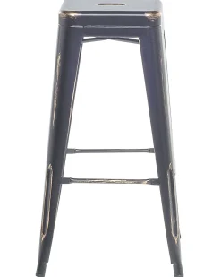 Sæt af 2 barstole CABRILLO Metal Sort