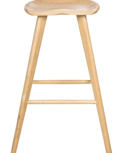 Sæt af 2 barstole CANDO Lysebrun