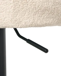 Sæt af 2 barstole MEDULIN Boucle Lys Beige