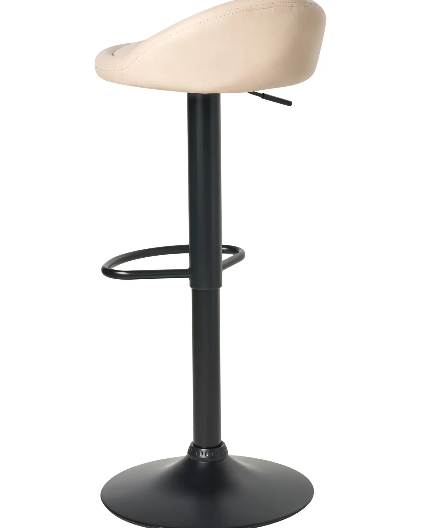 Sæt af 2 barstole MEEDER Kunstlæder Lys Beige