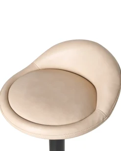 Sæt af 2 barstole MEEDER Kunstlæder Lys Beige