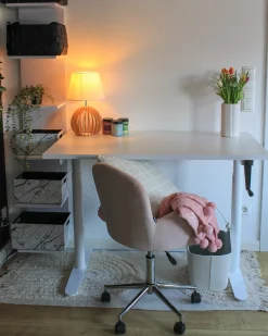 Sæt af 3 bokse LARSA Kunstlæder Hvid