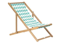Sæt af 2 erstatningsbetræk til liggestol ANZIO/AVELLINO 113 x 44 cm Turkis