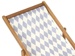 Sæt af 2 erstatningsbetræk til liggestol ANZIO/AVELLINO 113 x 44 cm Grå