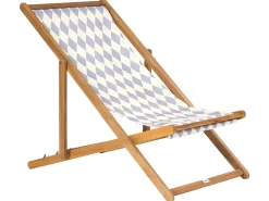 Sæt af 2 erstatningsbetræk til liggestol ANZIO/AVELLINO 113 x 44 cm Grå