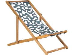 Sæt af 2 erstatningsbetræk til liggestol ANZIO/AVELLINO 113 x 44 cm Sort