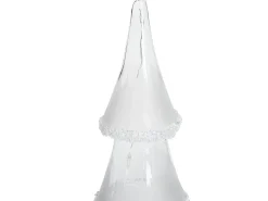 Sæt af 3 figurer LED KIERINKI Juletræ 22/27/33 cm Hvid