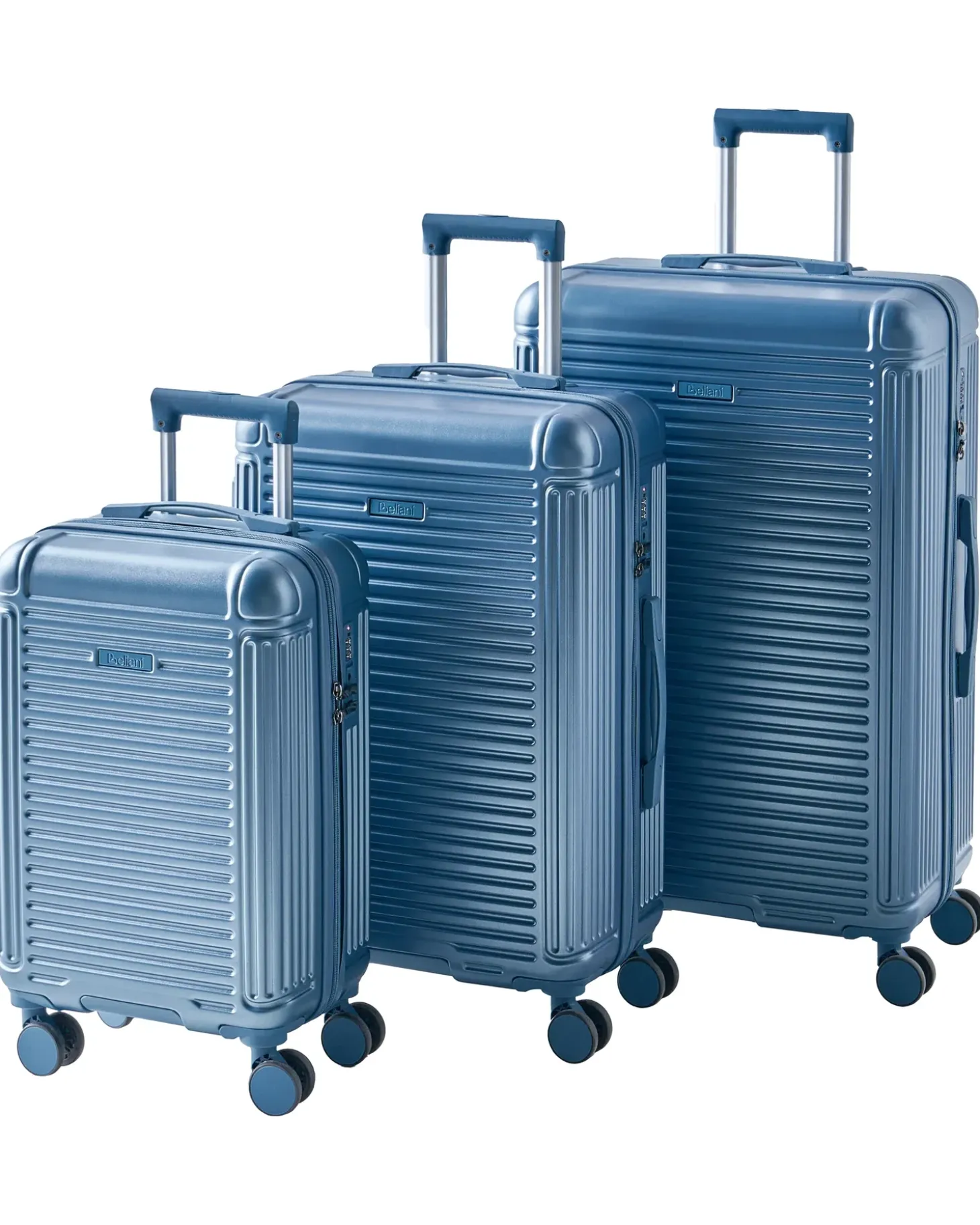 Sæt af 3 hardcase-kufferter MYNTIS Blå