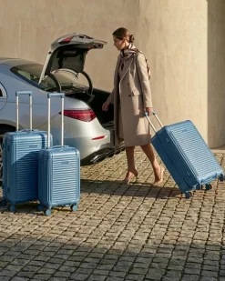 Sæt af 3 hardcase-kufferter MYNTIS Blå