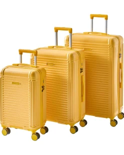 Sæt af 3 hardcase-kufferter MYNTIS Gul
