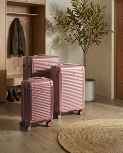 Sæt af 3 hardcase-kufferter MYNTIS Lyserød