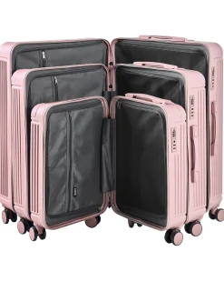 Sæt af 3 hardcase-kufferter MYNTIS Lyserød