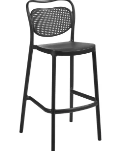 Sæt af 2 have barstole CELLENO Sort