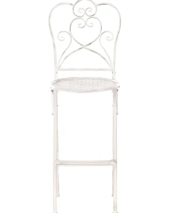 Sæt af 2 have barstole TRIESTE Foldbar Metal Lys Beige