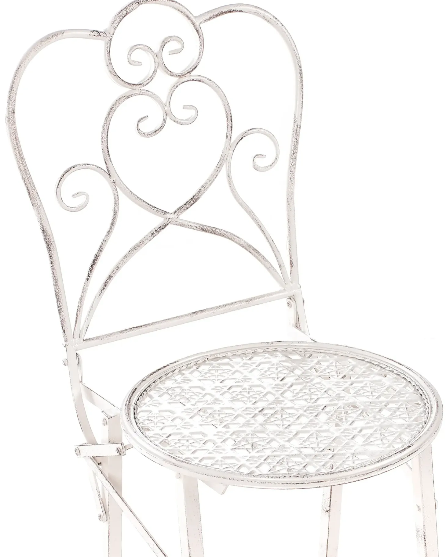 Sæt af 2 have barstole TRIESTE Foldbar Metal Lys Beige
