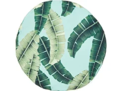Sæt af 2 havehynder BOISSANO Plante mønster 40 x 40 cm Grøn