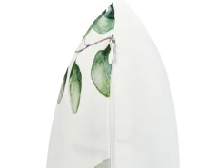 Sæt af 2 havehynder BOSQUE Plante mønster 45 x 45 cm Grøn