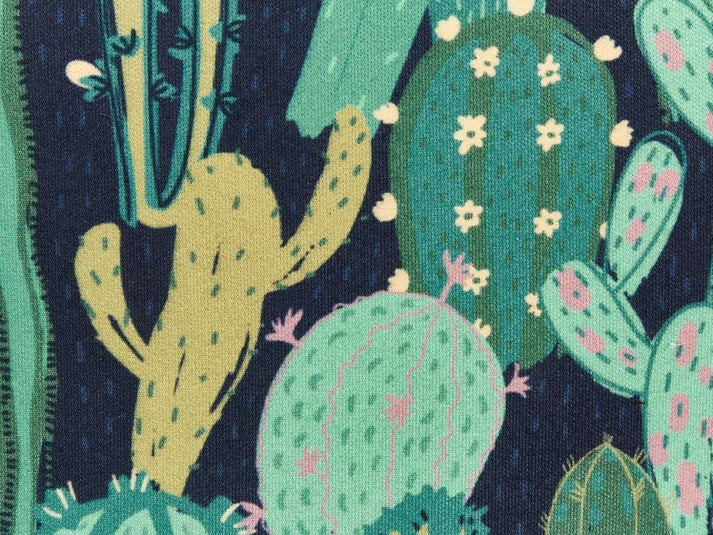 Sæt af 2 havehynder BUSSANA Plante mønster 45 x 45 cm Grøn