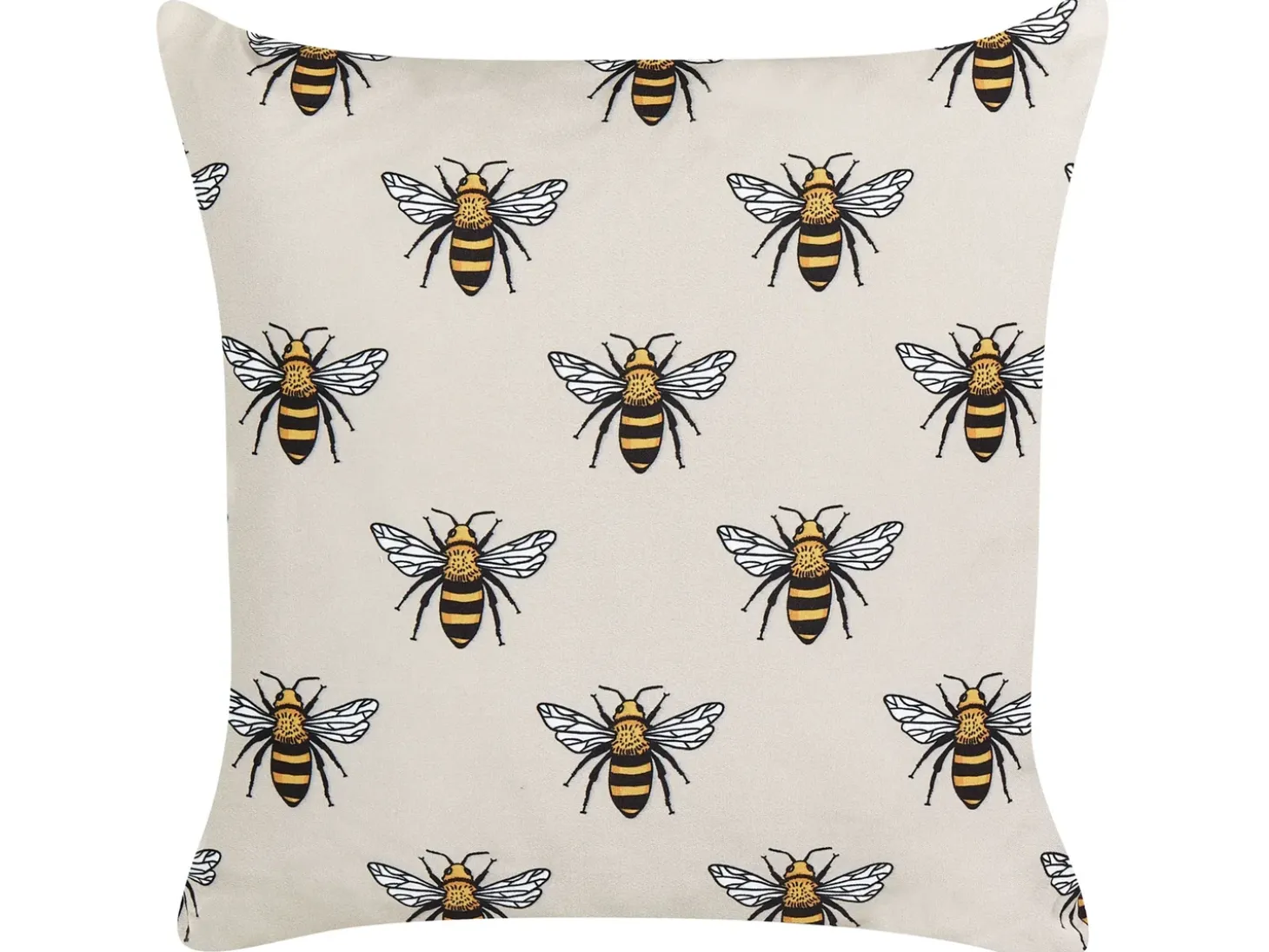 Sæt af 2 havehynder CANNETO Dyremønster 45 x 45 cm Beige