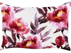Sæt af 2 havehynder LANROSSO Blomstermønster 40 x 60 cm Lyserød