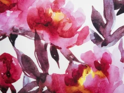 Sæt af 2 havehynder LANROSSO Blomstermønster 40 x 40 cm Lyserød