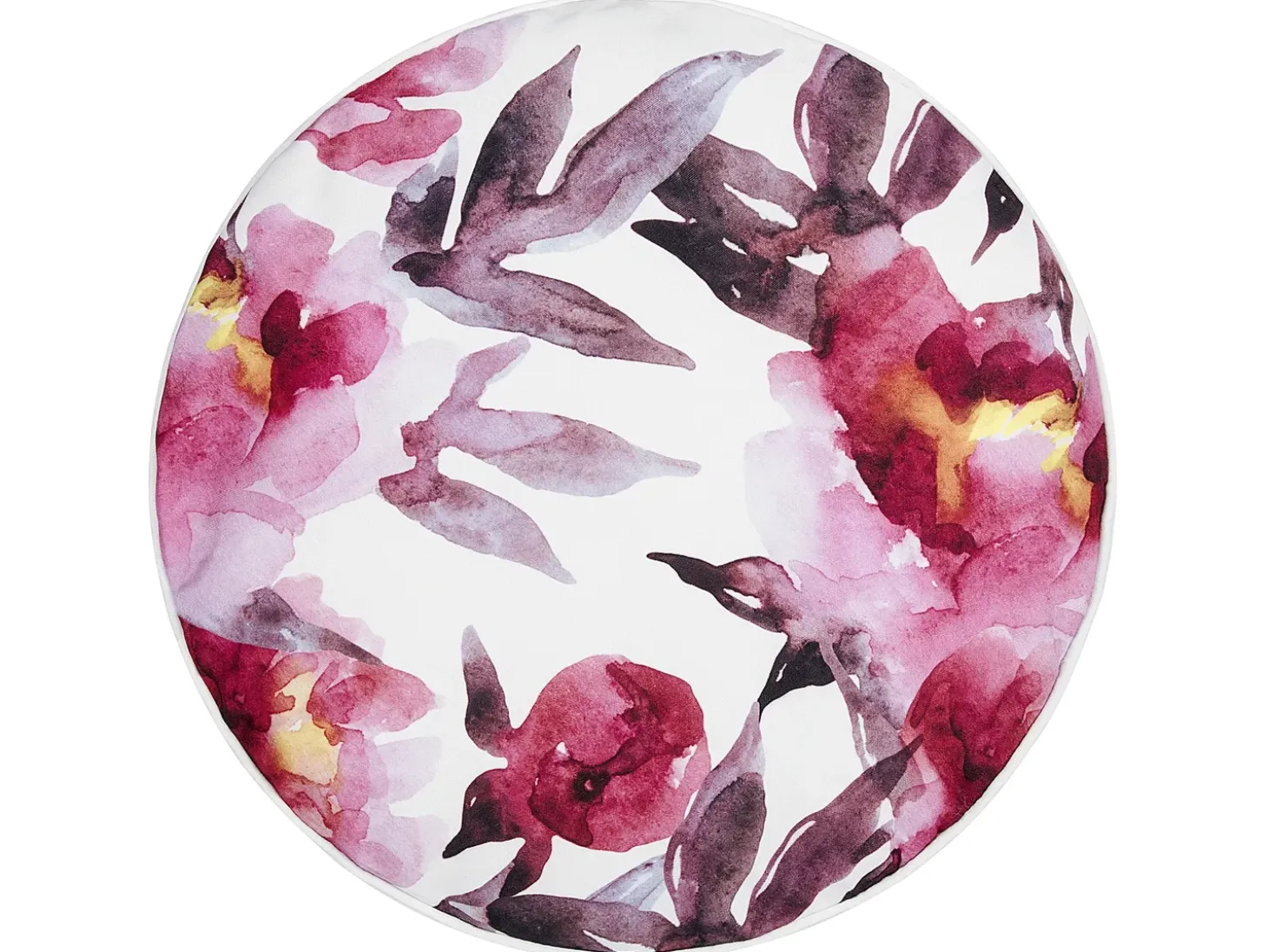 Sæt af 2 havehynder LANROSSO Blomstermønster 40 x 40 cm Lyserød