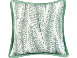 Sæt af 2 havehynder MEADOW Plante mønster 45 x 45 cm Grøn