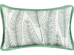 Sæt af 2 havehynder MEADOW Plante mønster 30 x 50 cm Grøn