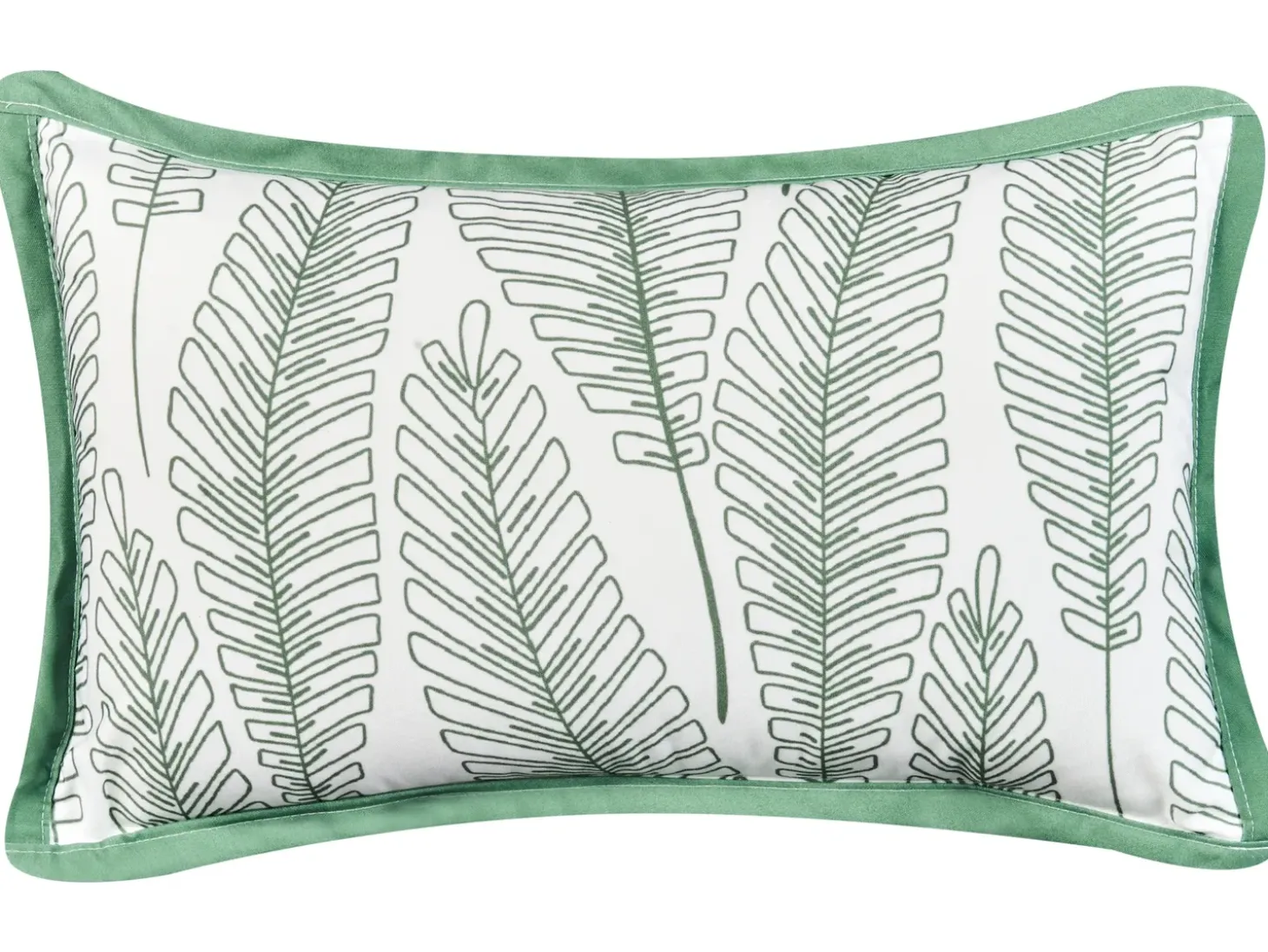 Sæt af 2 havehynder MEADOW Plante mønster 30 x 50 cm Grøn