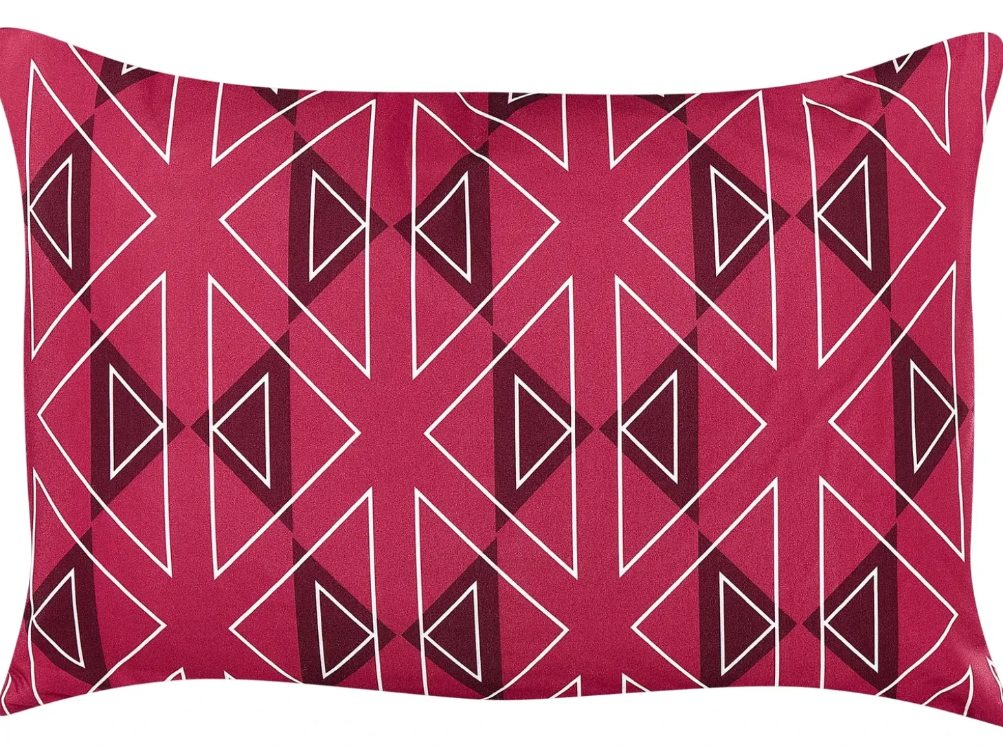 Sæt af 2 havehynder MEZZANO Geometrisk mønster 40 x 60 cm Fuchsia