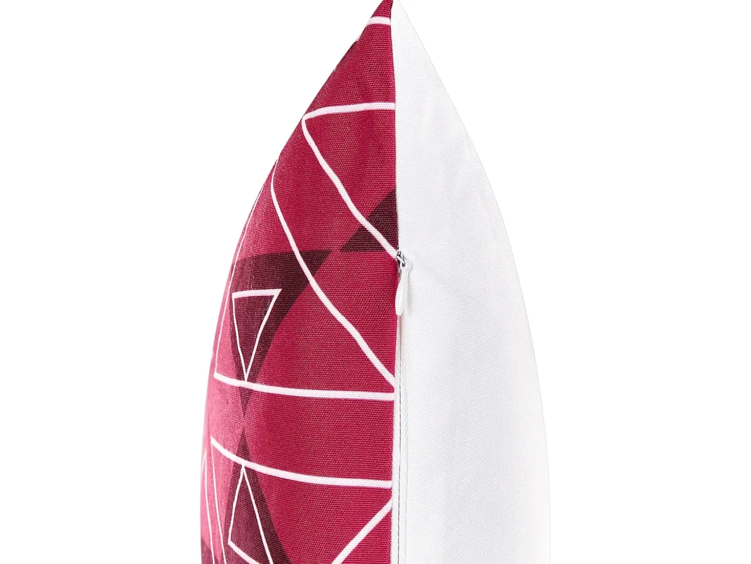 Sæt af 2 havehynder MEZZANO Geometrisk mønster 40 x 60 cm Fuchsia