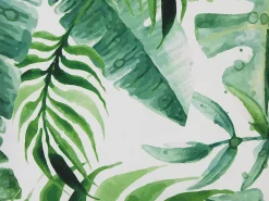 Sæt af 2 havehynder PAVELLI Plante mønster 45 x 45 cm Grøn