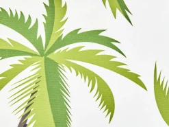 Sæt af 3 havehynder SEASIDE Plante mønster Grøn