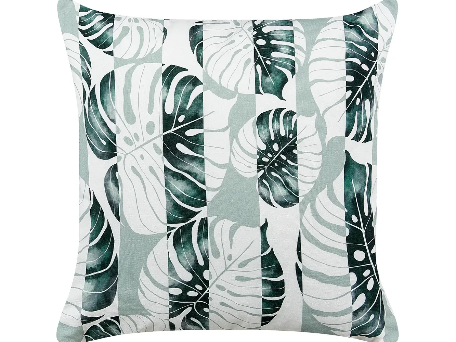 Sæt af 2 havehynder TERMINI Plante mønster 45 x 45 cm Grøn