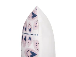 Sæt af 2 havehynder TORRETTA Plante mønster 40 x 60 cm Cremehvid