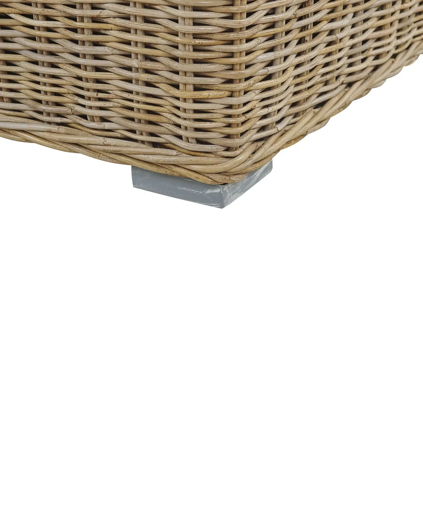 Sæt af 2 havelænestole ARDEA Rattan Lysebrun